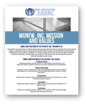 MUNFW VISION AND VALUES